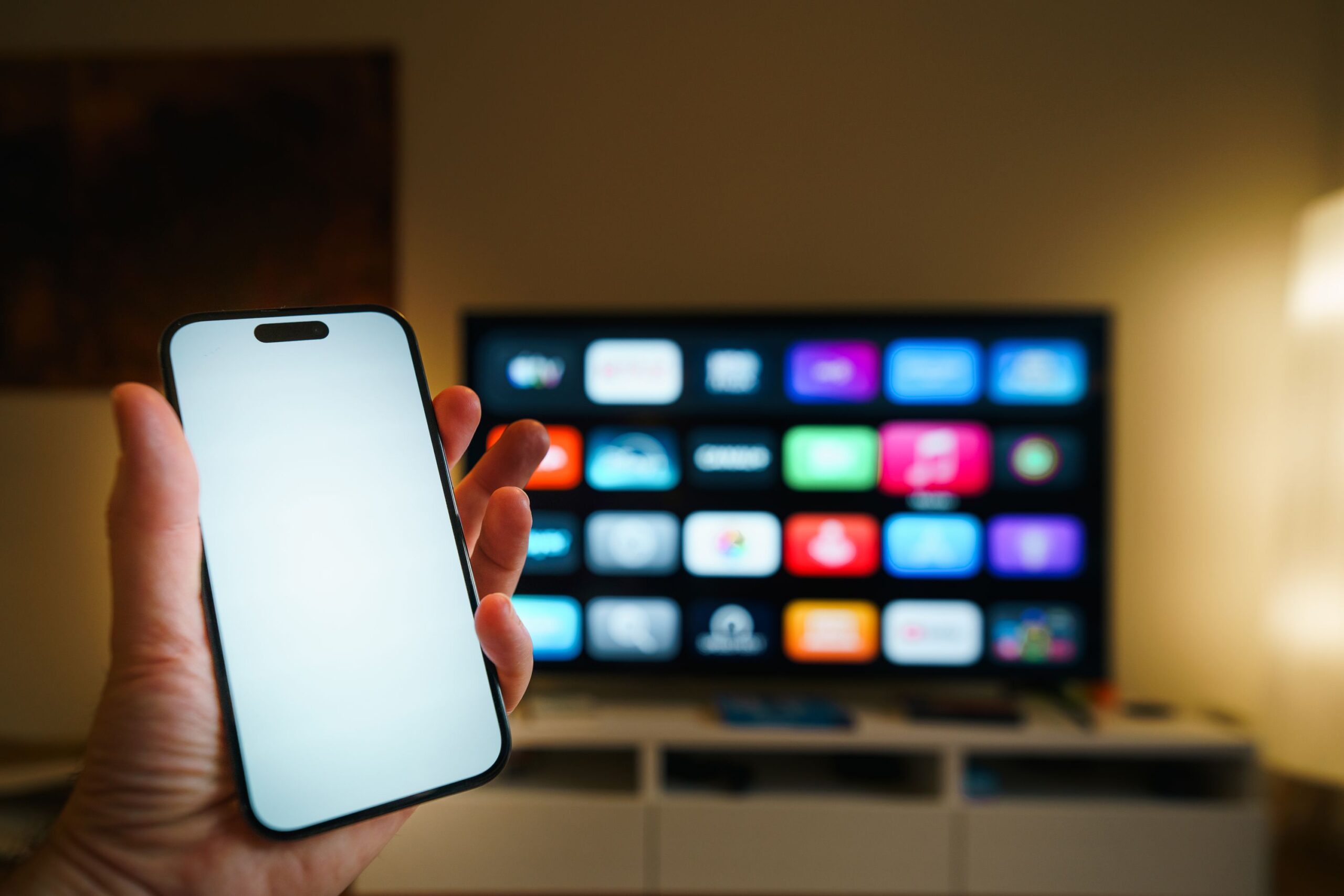 Streaming IPTV sur grand écran au salon